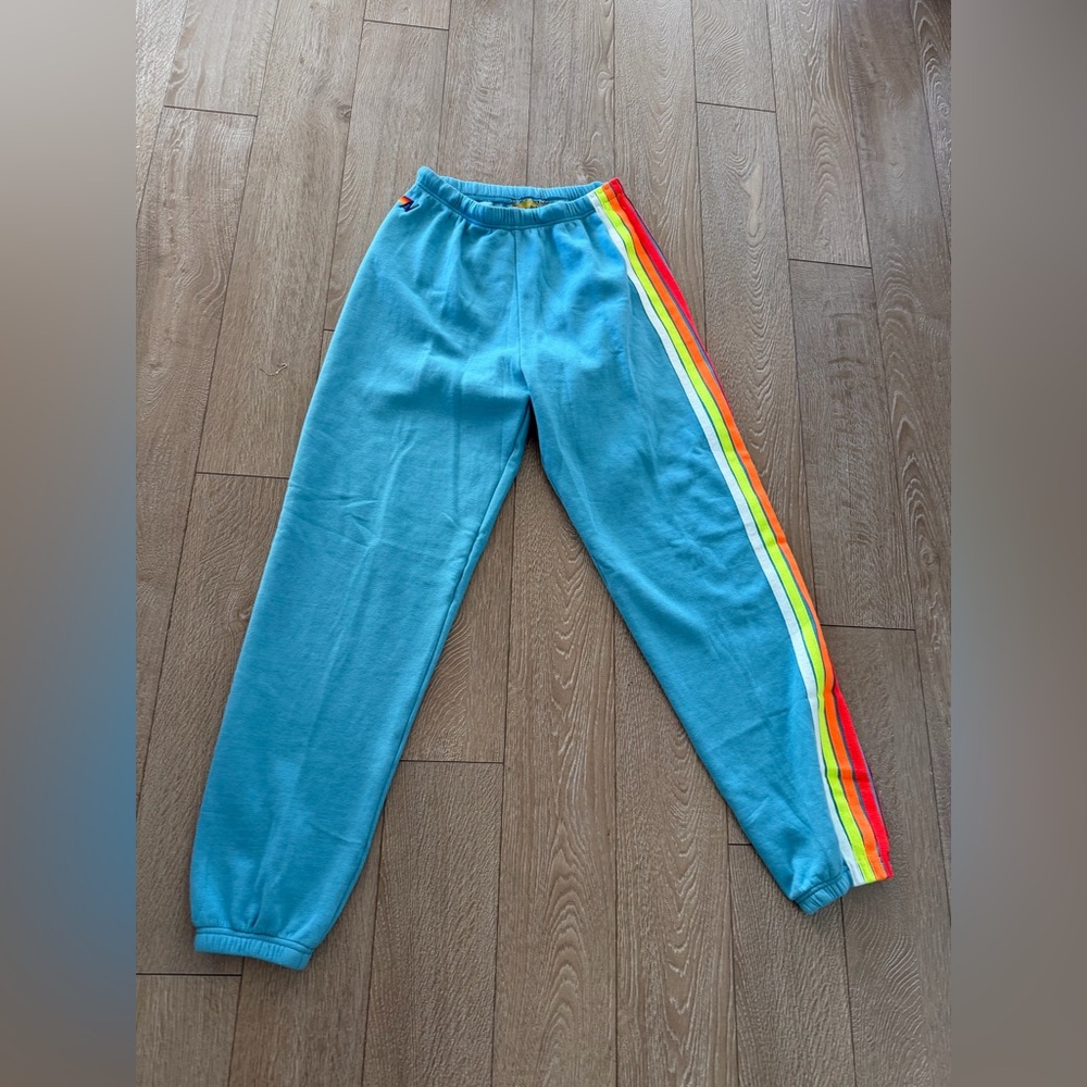 Aviator Nation X-Large Blue Stripped Joggers. ⚡️💙